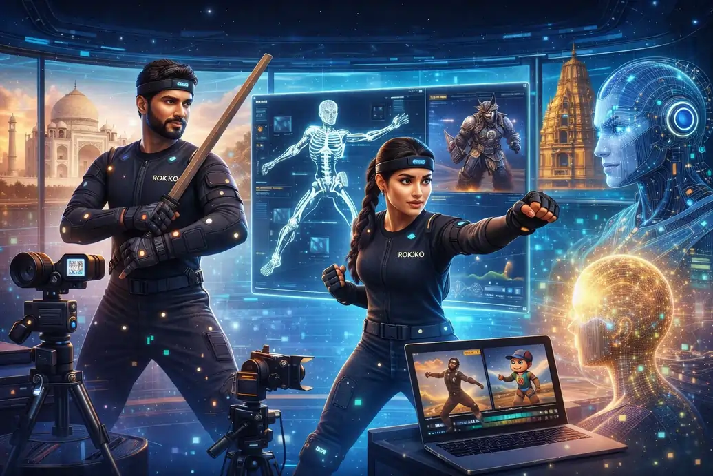 Motion Capture in India 2026 Rokoko, AI Mocap & Real-Time Animation