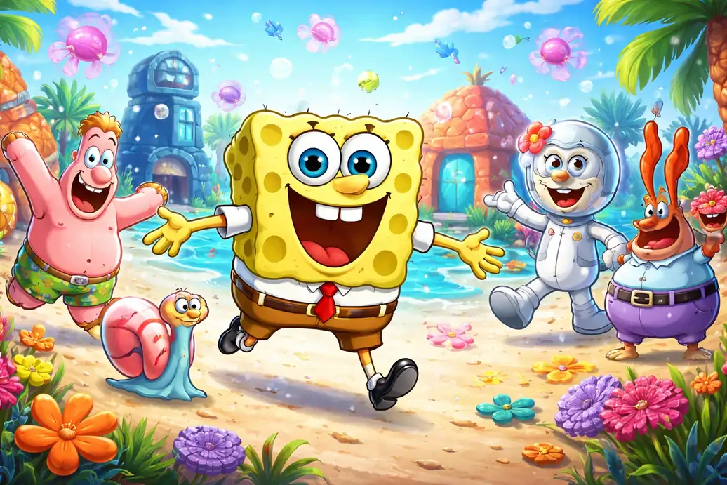 Top Famous Cartoon Characters in 2026 & Why Everyone Loves Them 1Incredimate SpongeBob SquarePants Incredimate