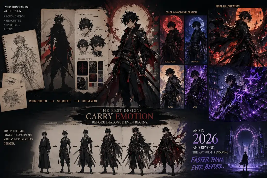 Concept Art Male Anime Characters Designs That Make Characters Memorable 1Incredimate Concept art male anime characters designs Incredimate