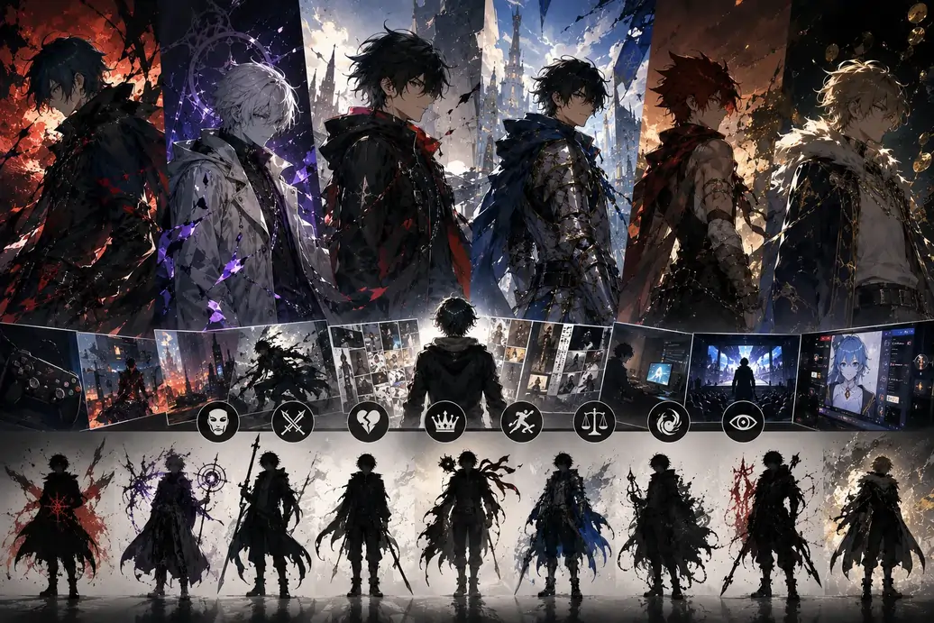 Concept Art Male Anime Characters Designs That Make Characters Memorable 2Incredimate Why Anime Character Design Matters More Than Ever