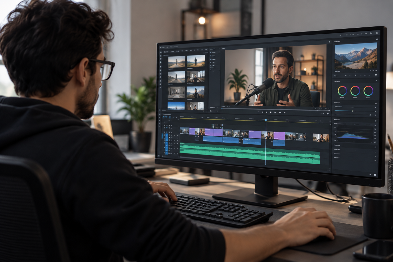 AI in business combining human expertise with video production