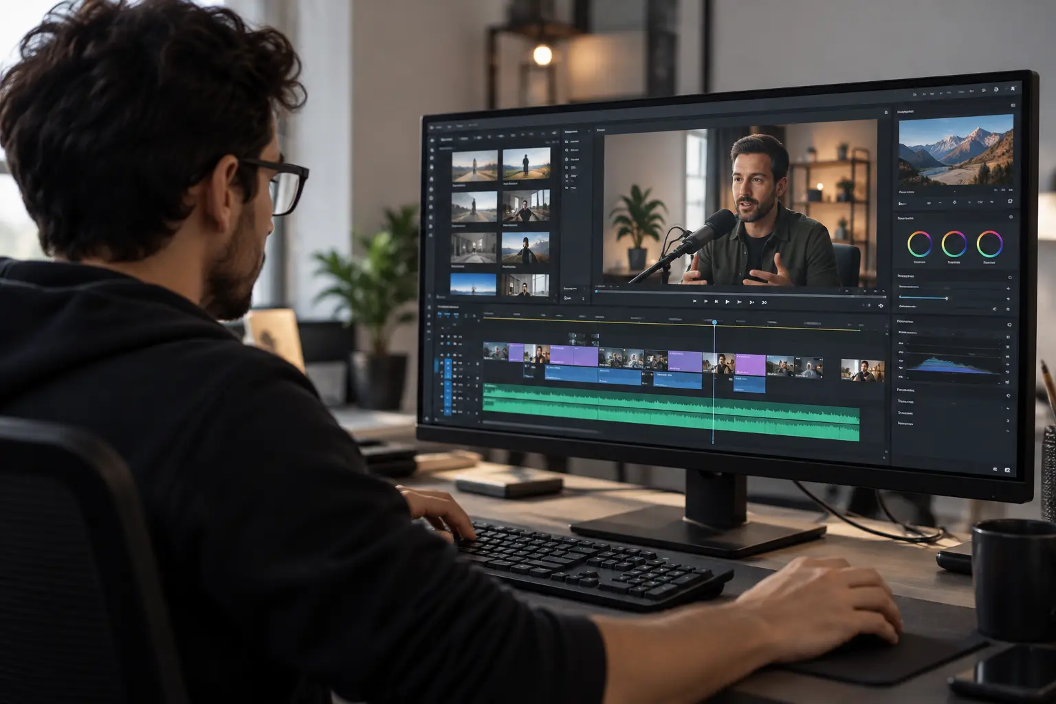 AI in business combining human expertise with video production