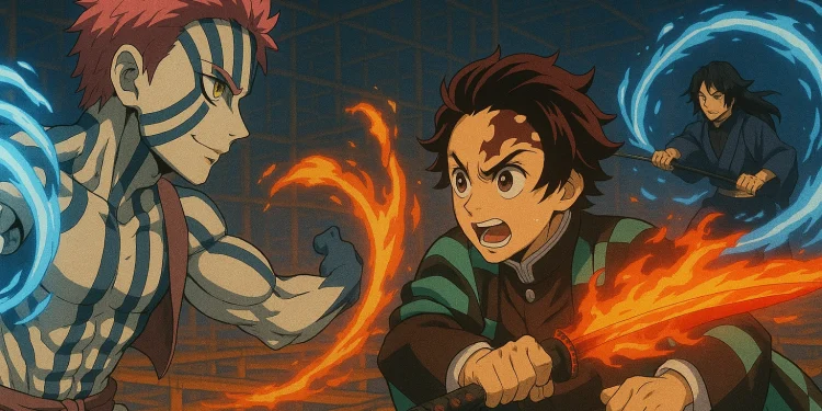 Akaza vs. Tanjiro & Giyu The Final Dance in the Infinity Castle (Part 1)