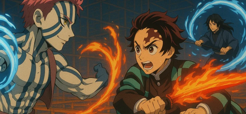 Akaza vs. Tanjiro & Giyu The Final Dance in the Infinity Castle (Part 1)