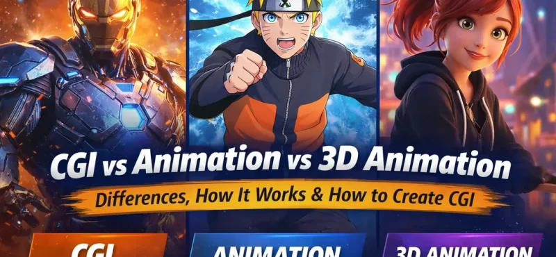 CGI vs Animation vs 3D Animation Differences, How It Works & How to Create CGI