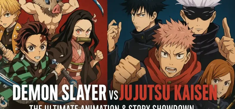 Demon Slayer vs Jujutsu Kaisen – The Ultimate Animation & Story Showdown Anime Demon Slayer vs Jujutsu Kaisen – The Ultimate Animation & Story Showdown Anime