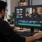 AI in business combining human expertise with video production